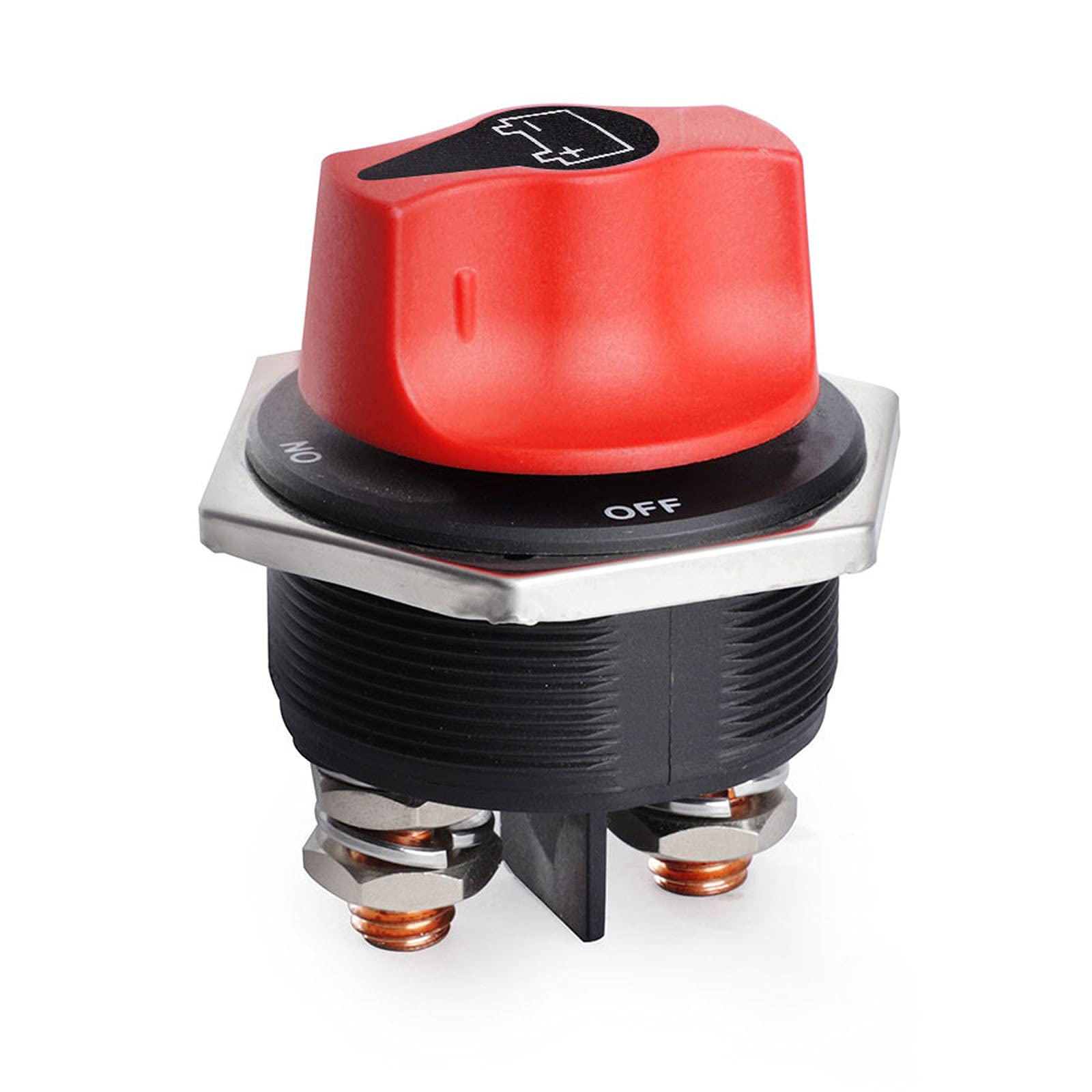 Car Battery Disconnect Switch MAX 12-32V DC 300A Cont 450A INT Battery Power Cut Off Master Switch Disconnect Isolator for Marine Car RV Truck ATV Vehicles and Boat (300A)