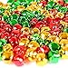 Coobey Christmas Jingle Bells Small Bells Bulk Loose Beads Charms for Christmas Supplies Decoration, 3 Types (200)