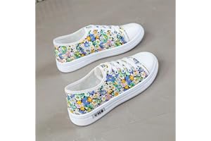 Canvas Shoes Women Ladies Low Top Sneakers Classic Lace Up Casual Trainers Plimsolls Pumps