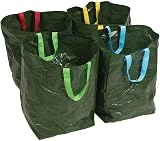 Silverline Recycling Bags 4pk 400x320mm Green, UV-Stabilised, Waterproof view 4