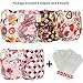 6pcs+6 INSERTS Adjustable Reusable Lot Baby Washable Cloth Diaper Nappies (girl color F)