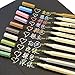 MXXGMYJ Waterproof Metallic Marker Pens Metallic Colored Pencils Highlighters Paint Marker for DIY Arts Crafts Album Photo 10Pack