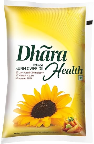 Dhara Oil, Sunflower, 1 L