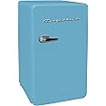 FRIGIDAIRE EFR372-BLUE 3.2 Cu Ft Blue Retro Compact Rounded Corner Premium Mini Fridge