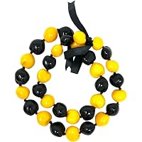 Native Treasure 4pc Black Kukui Nut Set - Necklace, Bracelet, Earrings - Handcrafted In Philippines