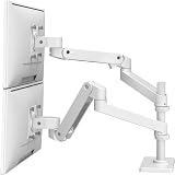 Ergotron LX Pro Premium Vertical Dual Monitor Arm White 27 in 4-22 lb view 2