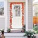 TINGOR 12 Pack Autumn Artificial Silk Maple Leaf Garland Autumn Leaves Garland Hanging Plant for Home Kitchen Thanksgiving Autumns Wedding Decor