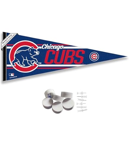 thumbnail image 2 of Chicago Bulls Pennant Flag 12x30 Inches With Wall Mounting Kit | Officially Licensed NBA Decor 2 of 13