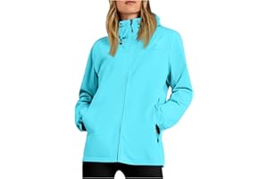 Plus Size Rain Jacket Women Waterproof Hooded Raincoats Travel Hiking Rain Coat Packable Windbreaker with Pockets