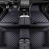 Car Floor mat is Compatible with 99% Models, All-Weather car Floor mat Completely Protects The Interior of The Vehicle, and Provides Vehicle Information to Complete Customization. (Black)