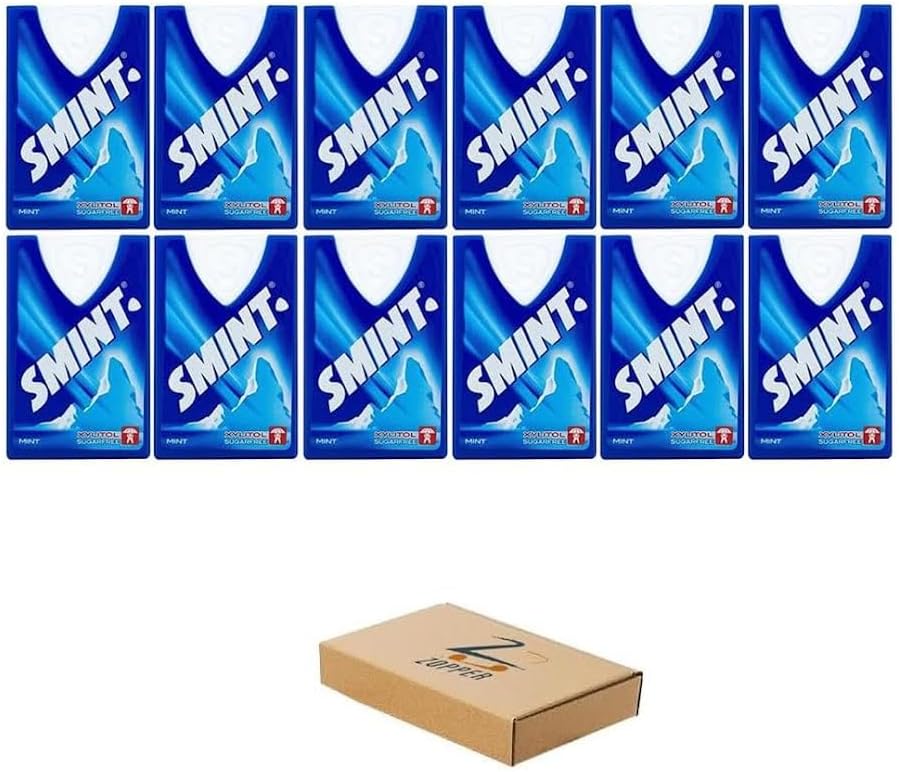 ZOPPER SMINT Mint Sugar Free Mints 8G Pack of 12