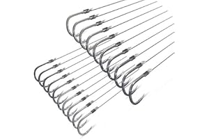 Dyxssm Small Fishing Hooks with Line, Tiny Fishing Hook on Nylon Line (Pack of 20)
