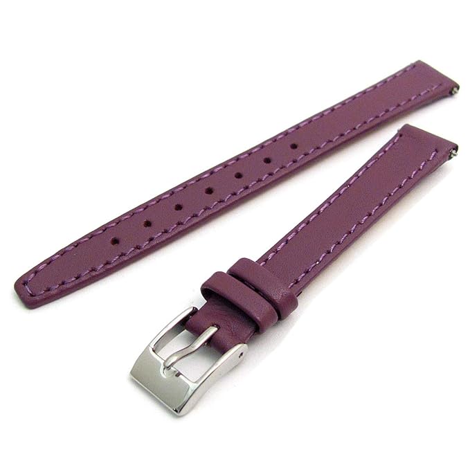 WatchWatchWatch Purple Smooth Ladies' Leather Watch Strap 10mm with