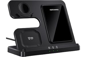 Wireless Charger for Samsung Charging Station, 3 in 1 Phone and Watch Charger for Galaxy S25 Ultra/S24/S23/Z Fold, Watch 8/7/