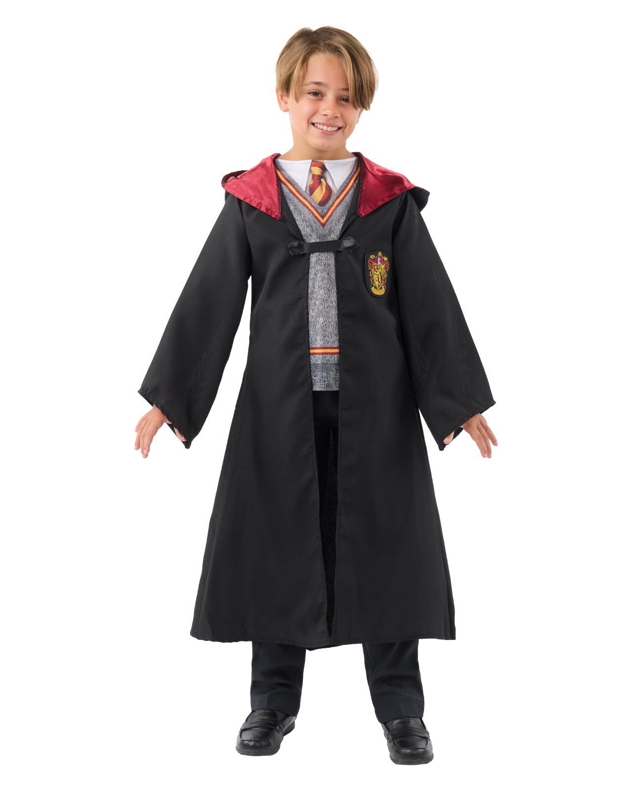 Funidelia | Harry Potter Costume for boys & girls, Wizards, Gryffindor, Hogwarts - Costumes for kids, accessory fancy dress & props for Halloween, carnival & parties - Size 10-12 years - Black