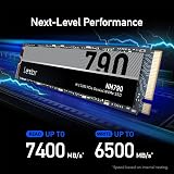 Lexar NM790 SSD 4TB PCIe Gen4 NVMe M.2 2280 Internal Drive 7400MB/s PS5 Gamer view 6