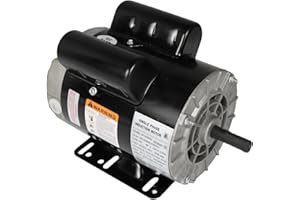 TINVHY 3HP SPL Electric Motor 3450 RPM 56 Frame 1 Phase 115-230 Volts for Air Compressors