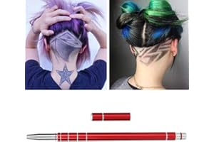 Hair Razors Pen, Hair Tattoo Pen, Stainless Steel Hair Styling Eyebrows Beards Engraving Pen Hair Styling Tattoo Razors Pen f