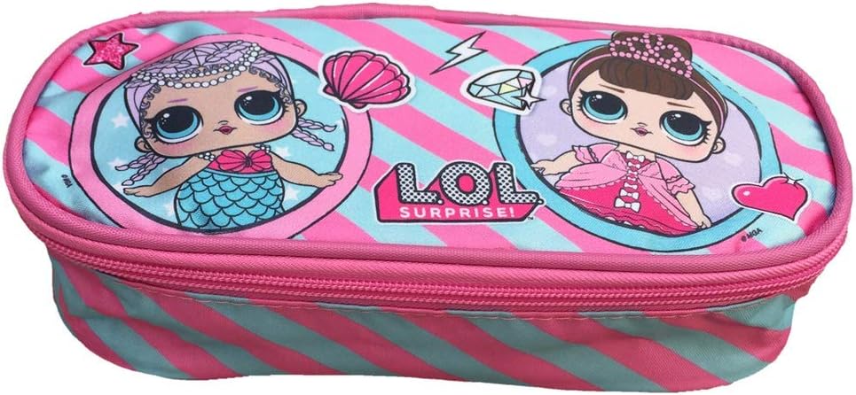 LOL SURPRISE SCHOOL ZIP BAG BAG STRIP MIRROR INNER + FREE Glitter Pen + FREE Bookmark