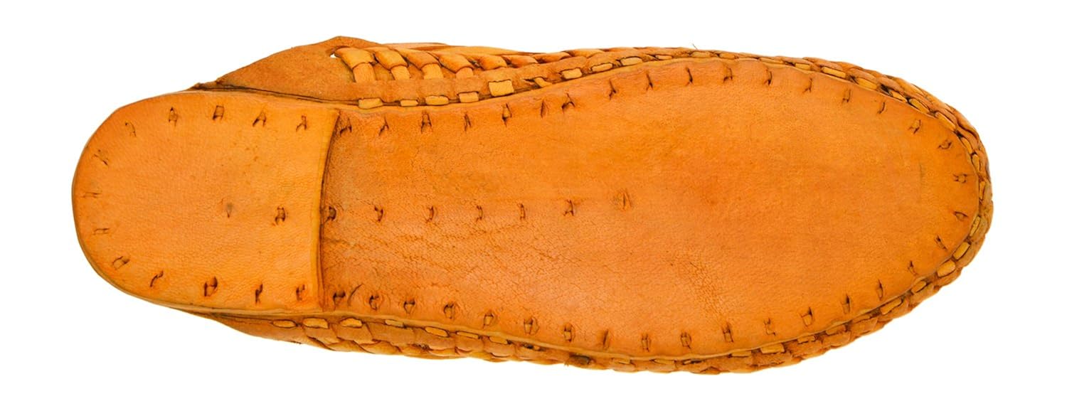 ampereus men's yellow colore leather kolhapur