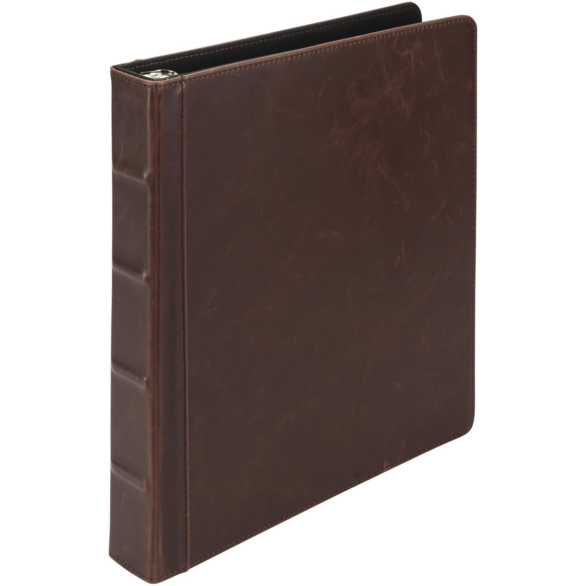 Samsill Vintage Hardback Book Binder/Organizer/Planner - Dark Brown (No Zipper, Letter Size) — image 1