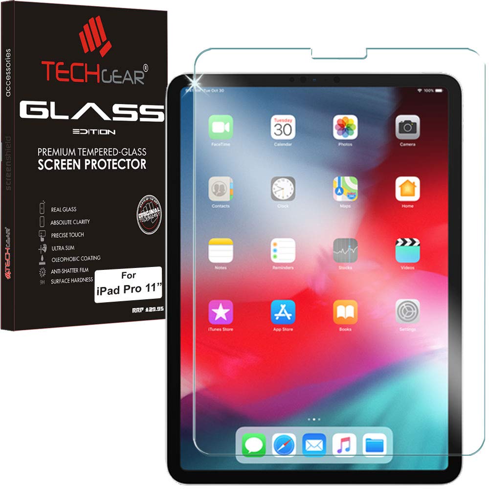 TECHGEAR GLASS screen protector for iPad Air 2022, iPad Pro 11 2022 2021 2020 2018 Genuine Tempered Glass Screen Protectors Compatible with iPad Air 4/5 10.9" 4th 5th Gen, iPad Pro 11 2nd 3rd 4th Gen