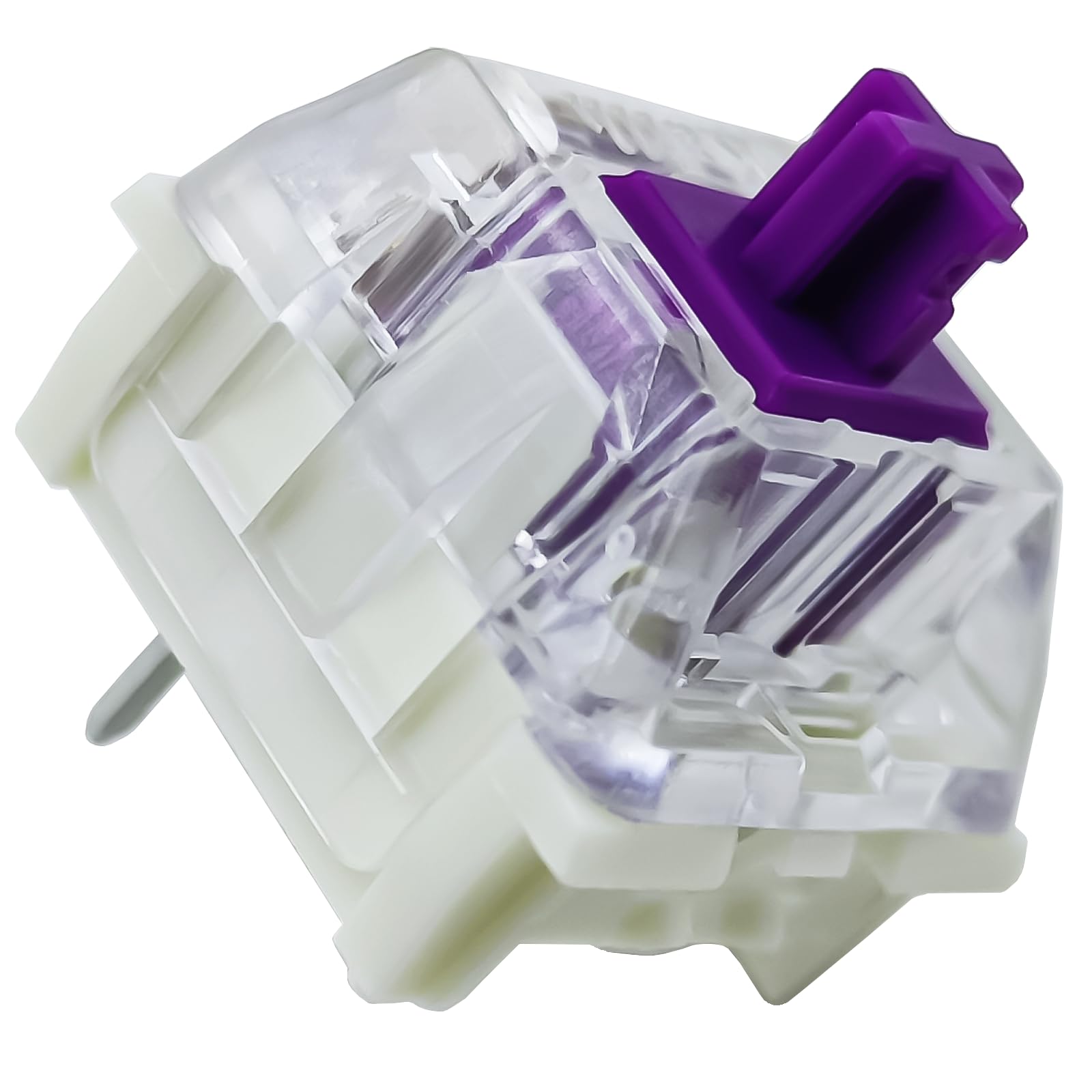 Kailh Pro Purple Switches for Mechanical Keyboard,3-pin/Light Tactile/Pre Lubed/RGB/LED Switches（Pro Purple,72Pcs）