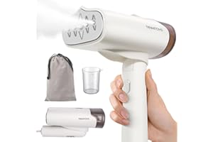TENHITOYS 1000w Travel Garment Steamer for Clothes: Foldable Portable Handheld Clothing Mini Steamers Travel Size Hand held Electric Small steam Iron Travel Dorm Essentials
