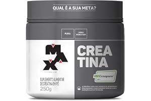 Creatina Monohidratada Creapure Em Pó 83 Doses Pote 250g Max Titanium