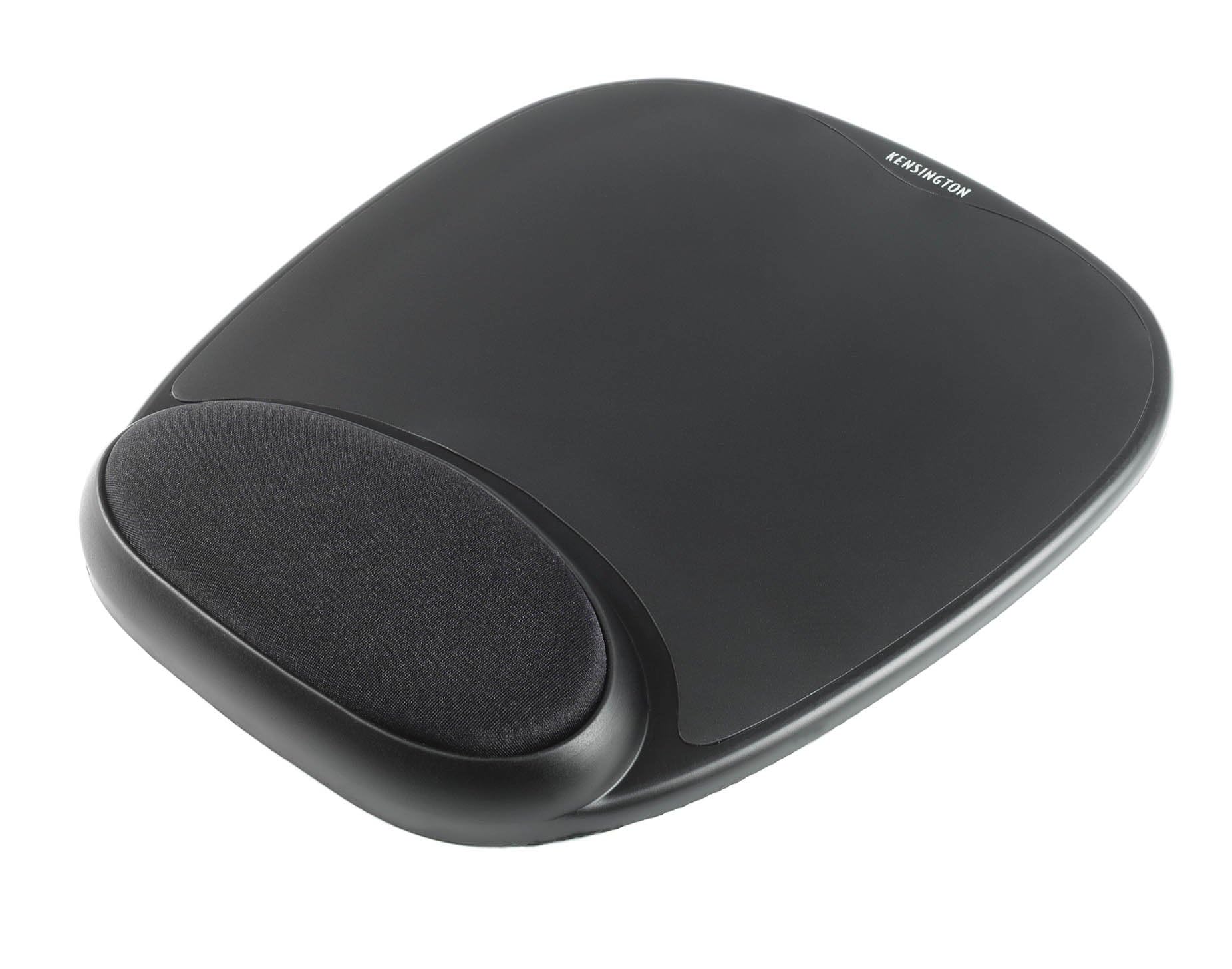 Kensington Mouse Mat with Wrist Support - Ergonomic Gel Mouse Pad for Laser and Optical Mice, Non-Slip Base 207 x 25 x 248 mm - Black (62386)