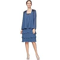 white christmas dresses Ashe Short-Sleeve Denim Dress main image 0