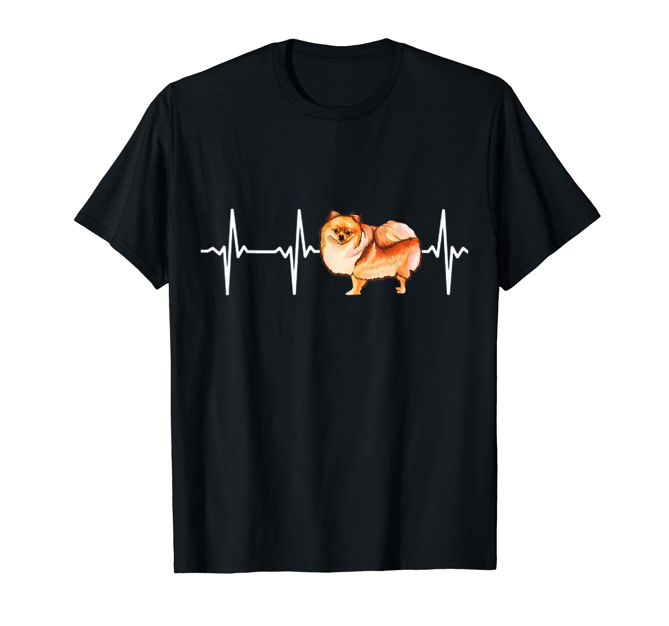Pomeranian Heartbeat Love My Dog T-Shirt