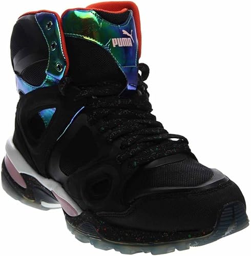 puma suede high tops black