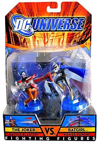 - 	 DC Universe Fighting Figures Series 1 > Batgirl vs. Joker Action Figure 2-Pack