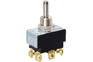 BEP DPDT (On)/Off/(On) Chrome Plated Toggles