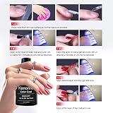 Kanorine White Gel Polish Soak Off UV LED Nail Varnish Art French Manicure Long view 7