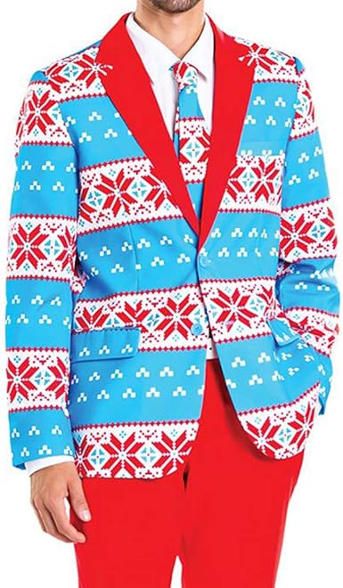 Regali Di Natale Brutti.Abiti Di Natale Regali Per Uomo Moda Uomo Stampe Diverse Brutti Blazer Da Uomo In Maglione Di Natale Amazon It Abbigliamento
