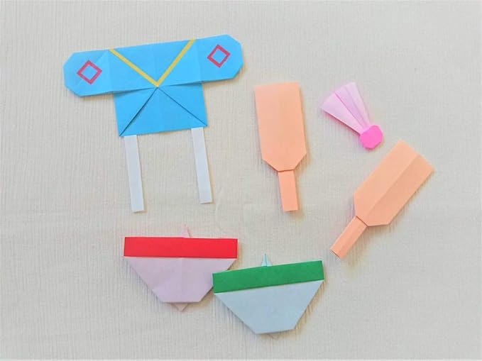 Amazon 折り紙 お正月遊び やっこだこ 羽子板 こま 10 壁面飾り 壁飾り ハンドメイド コレクション 正月飾り ホビー