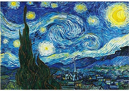 1000/5000 Pieces Jigsaws Puzzles for Adults Children,Starry Sky Landscape Oil Painting, Wooden Classic Puzzles, Relaxing Gift (Color : C, Size : 5000pcs)