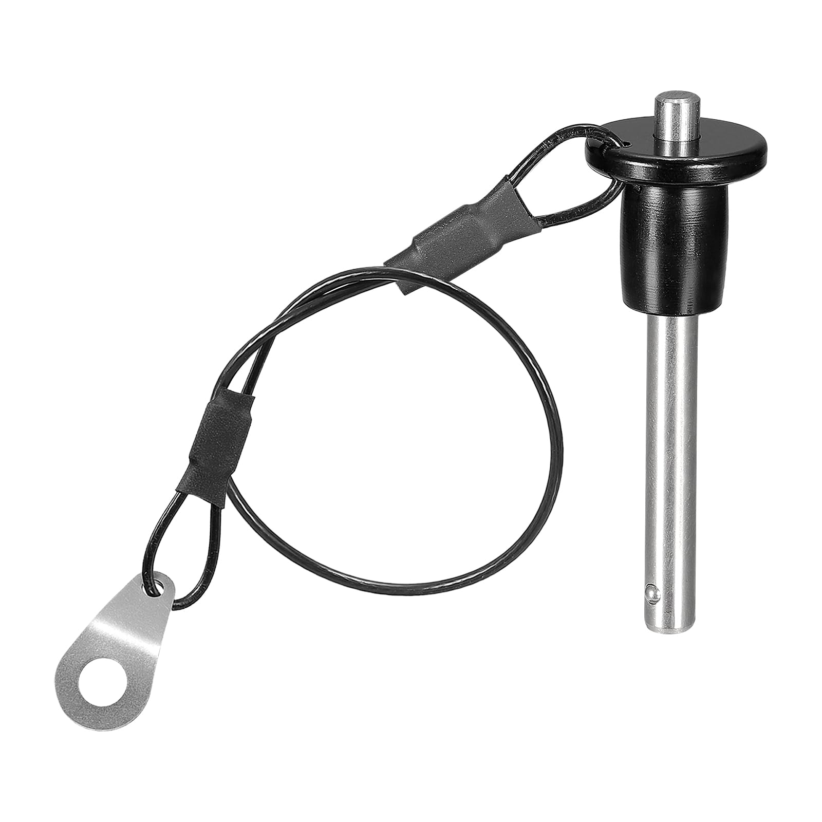 DTGN 6mmx30mm(DxL) Quick Release Pin - Good for Quickly Connecting Hooking Up Components - 304 Stainless Steel Grip Push-Button Ball Locking Pins with Wire - Silver