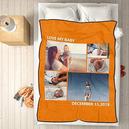 Veelu Fotodecke Mit Eigenem Foto Name Super Weich Decke Selbst Gestalten Bedrucken Lassen Kuscheldecke Personalisierte Geschenk Fur Freunde Familie Geburtstag Weihnachten 152 X 203cm Amazon De Kuche Haushalt