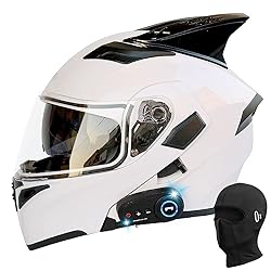Bluetooth Modular Helmet with Horns Full Face