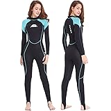 XUKER Womens Wetsuit 2mm 3mm, Neoprene Wet Suits for Women in Cold Water Full Body Dive Suit for Diving Snorkeling Surfing Sw