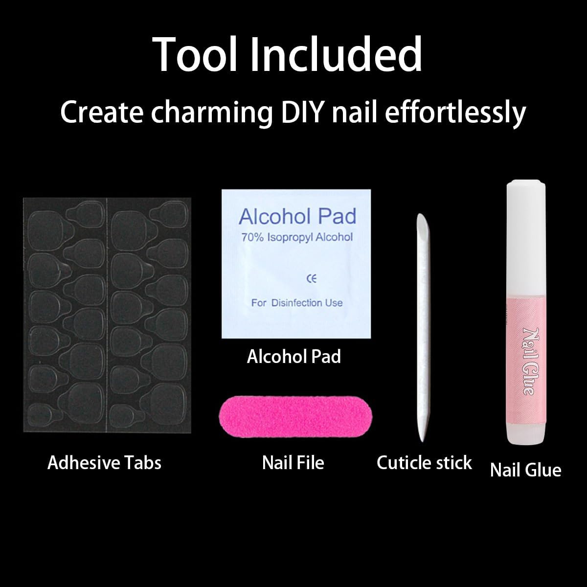 Chocolate Brown Press on Nails Almond Medium, Solid Color Glossy Fake Nails Press Ons Almond Shape, Stick on Nails for Women and Girls Daily Wear in 24PCS - Image 7