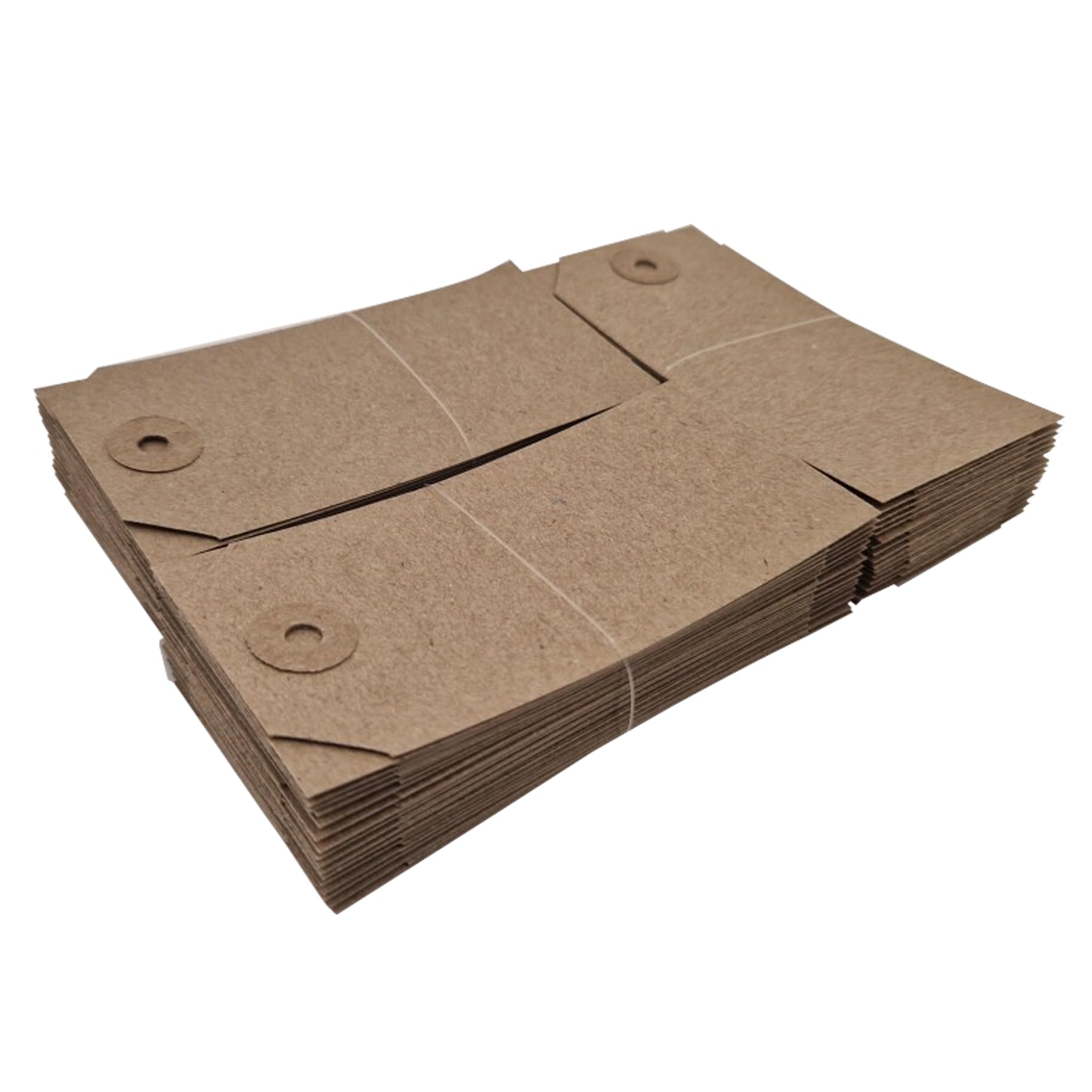 Swift Unstrung Tags Brown Reinforced Card Clothing Parcel Label Gift Swing Tickets Kraft Price Labelling 96mm x 48mm (Pack of 1000)