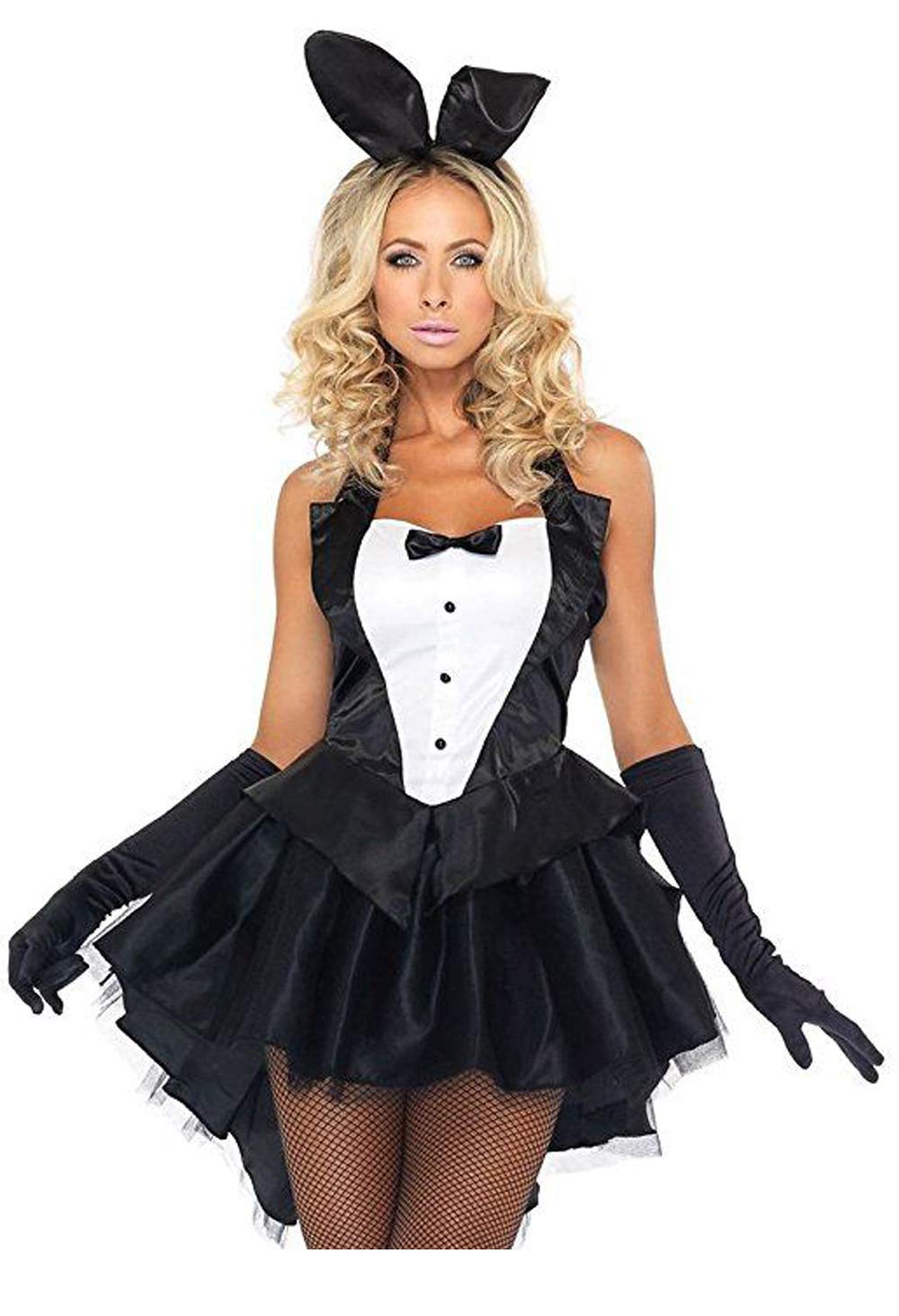 YaMeiDa Women\'s Bunny Costume Sexy Halloween Cosplay Tuxedo Party Dress Up Costume -XXL