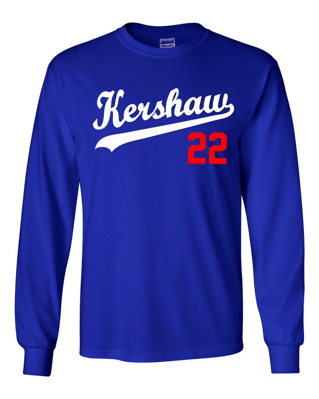 Best clayton kershaw blue jersey