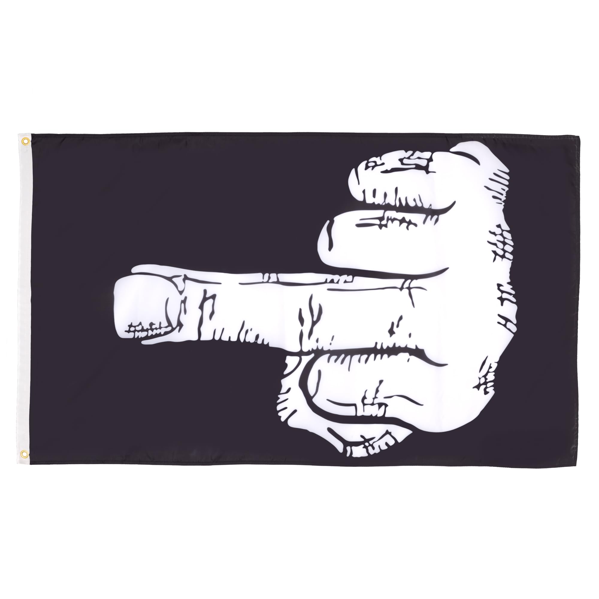 AZ FLAG - Middle Finger Flag - 2x3 Ft - 100D Polyester Middle Finger Banner with Two Metal Grommets - Fade Resistant - Vivid Colors - 2' x 3' Feet - 90x60 Cm