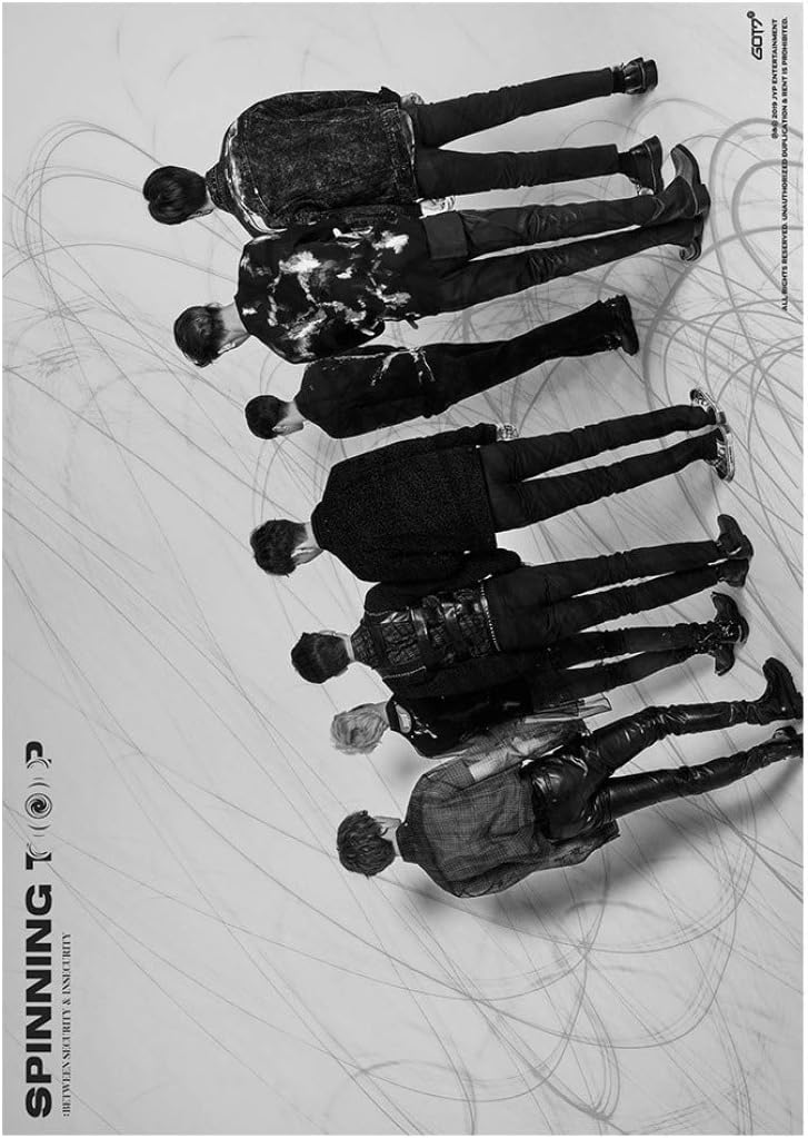 Dolly Popular Kpop GOT7 New Album Spinning TOP : Between Security & Insecurity Poster Official Supported Poster PhotoCard PhotoBook for GOT7 Fans Collection, 16.5×11.(None GOT7-1)