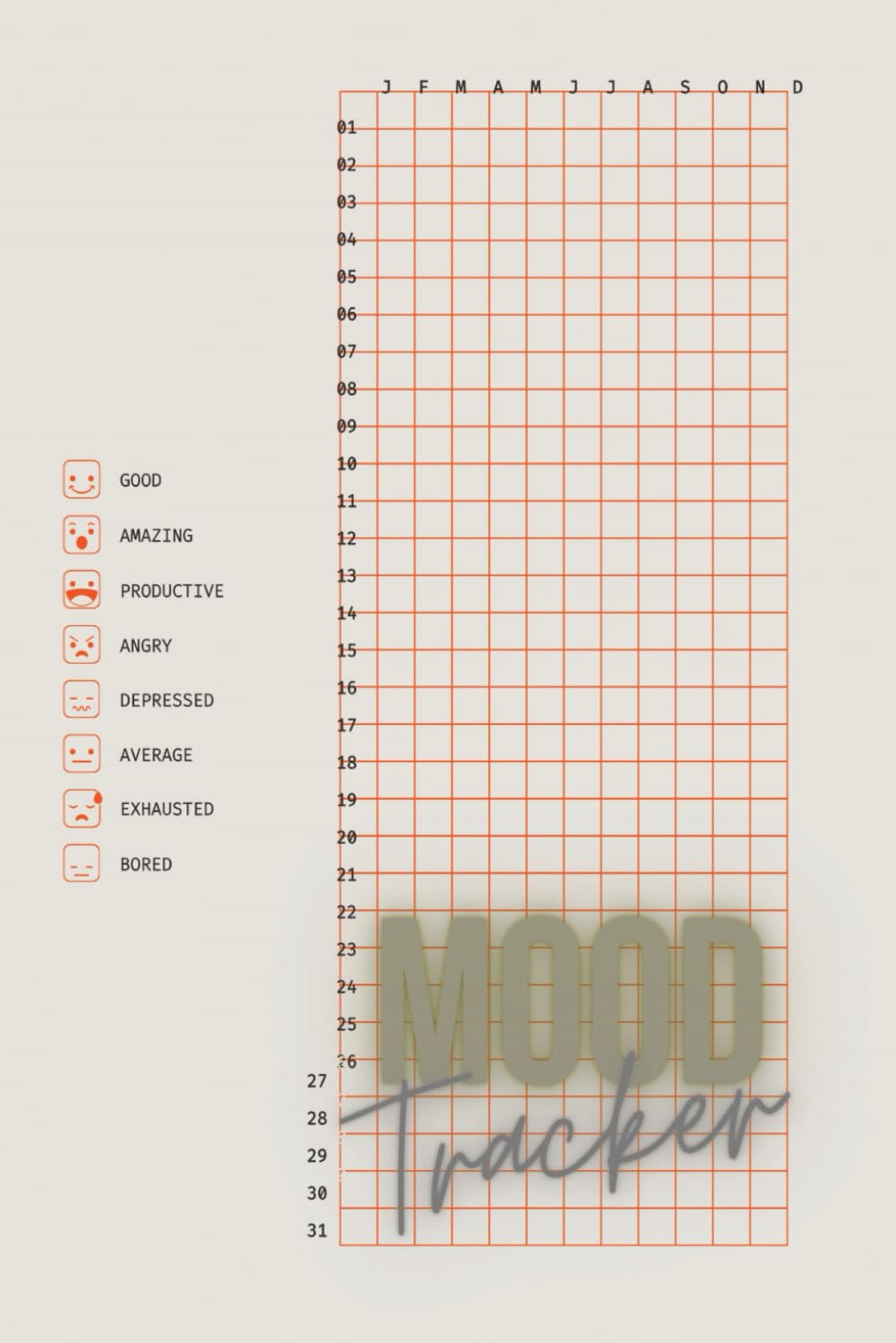 Daily Mood Tracker Journal and Purpose Planner 2024 Undated: Track Your Mood and Habits For Depression, Anxiety, Mindfulness and Self-Awareness